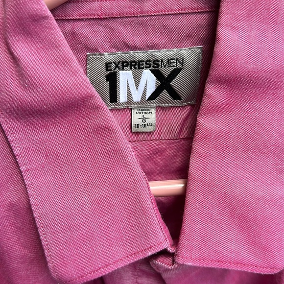 Bright Pink 1MX Express Fitted Dress Shirt - Picture 3 of 5
